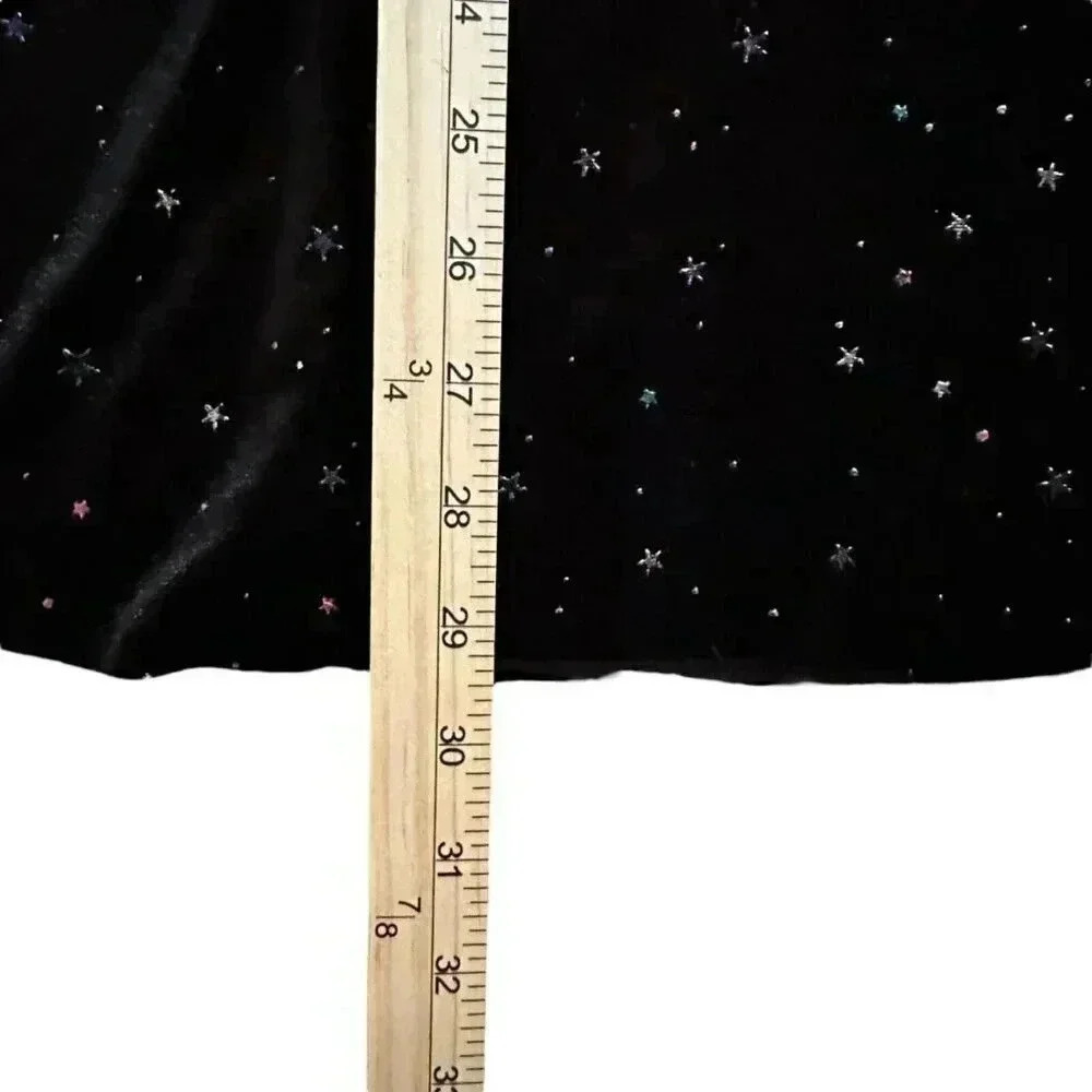 Wild Rich Kids dress twirl black velvet youth size 11/12 - Picture 6 of 8